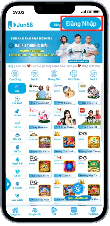 Bước 1: Truy cập trang chủ » ĐĂNG NHẬP